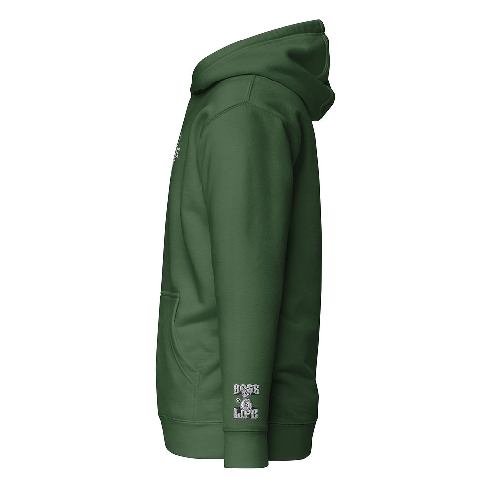 Thumbnail: Boss Life African money Embroidery Unisex Hoodie