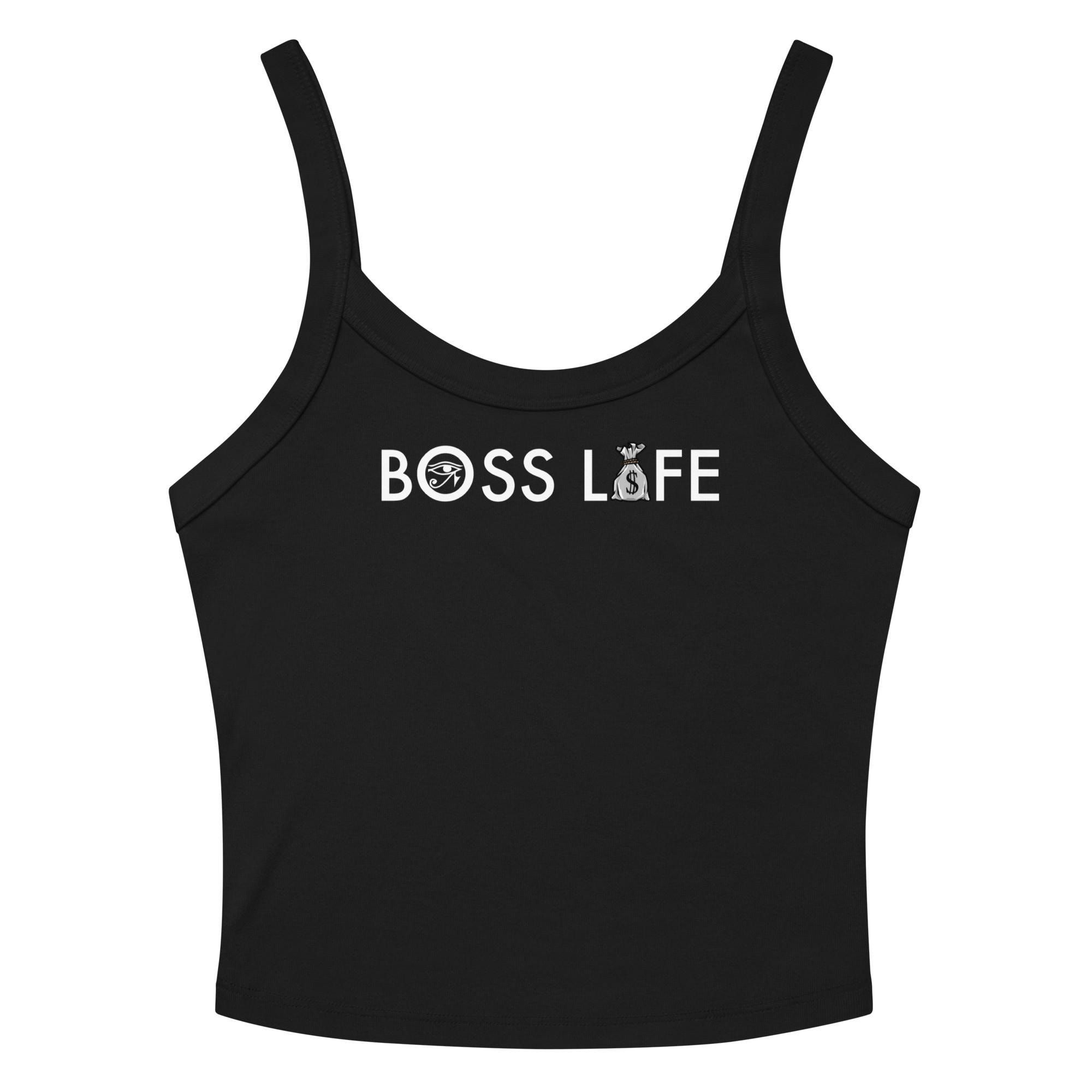 Boss Life Women’s micro-rib tank top