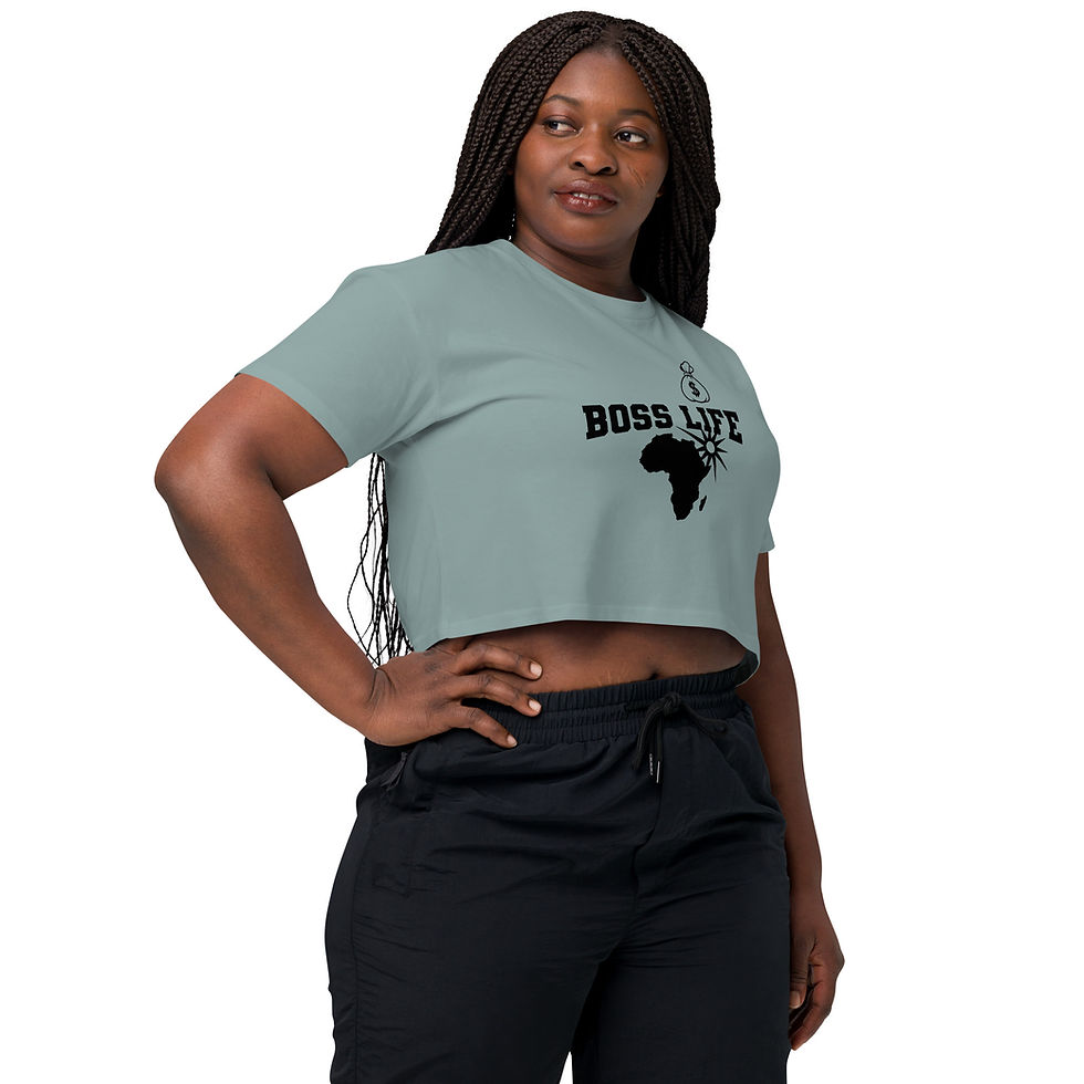 Thumbnail: Boss Iife African Money Bag Women’s crop top