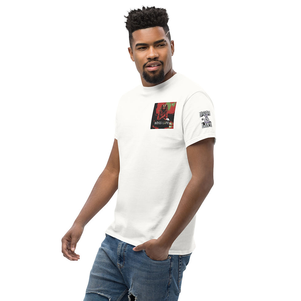 Thumbnail: Boss Life egyptian pharaoh emboisery back logo Unisex classic tee