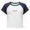 Thumbnail: Boss Life Signature Women’s micro rib raglan baby tee