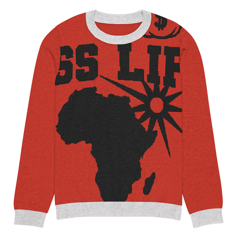 Thumbnail: Boss Life  Knitted African money crew neck sweater