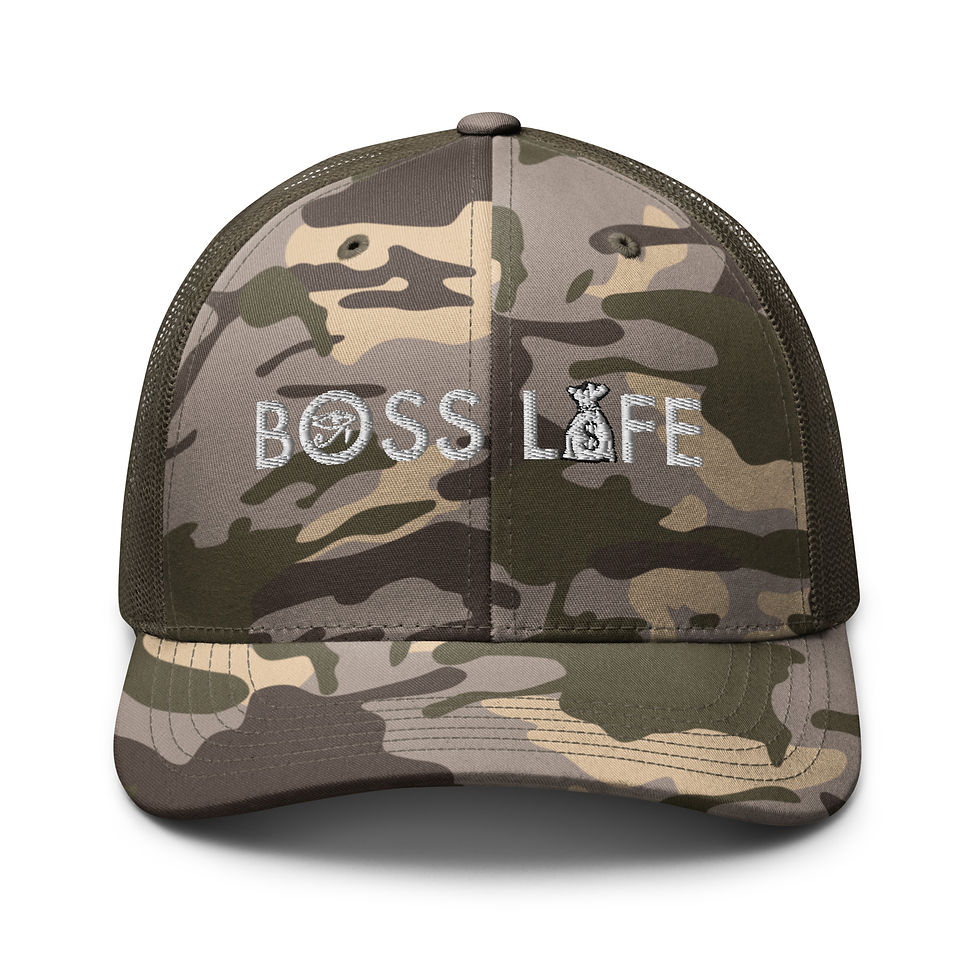 Thumbnail: Boss Life Camouflage trucker hat