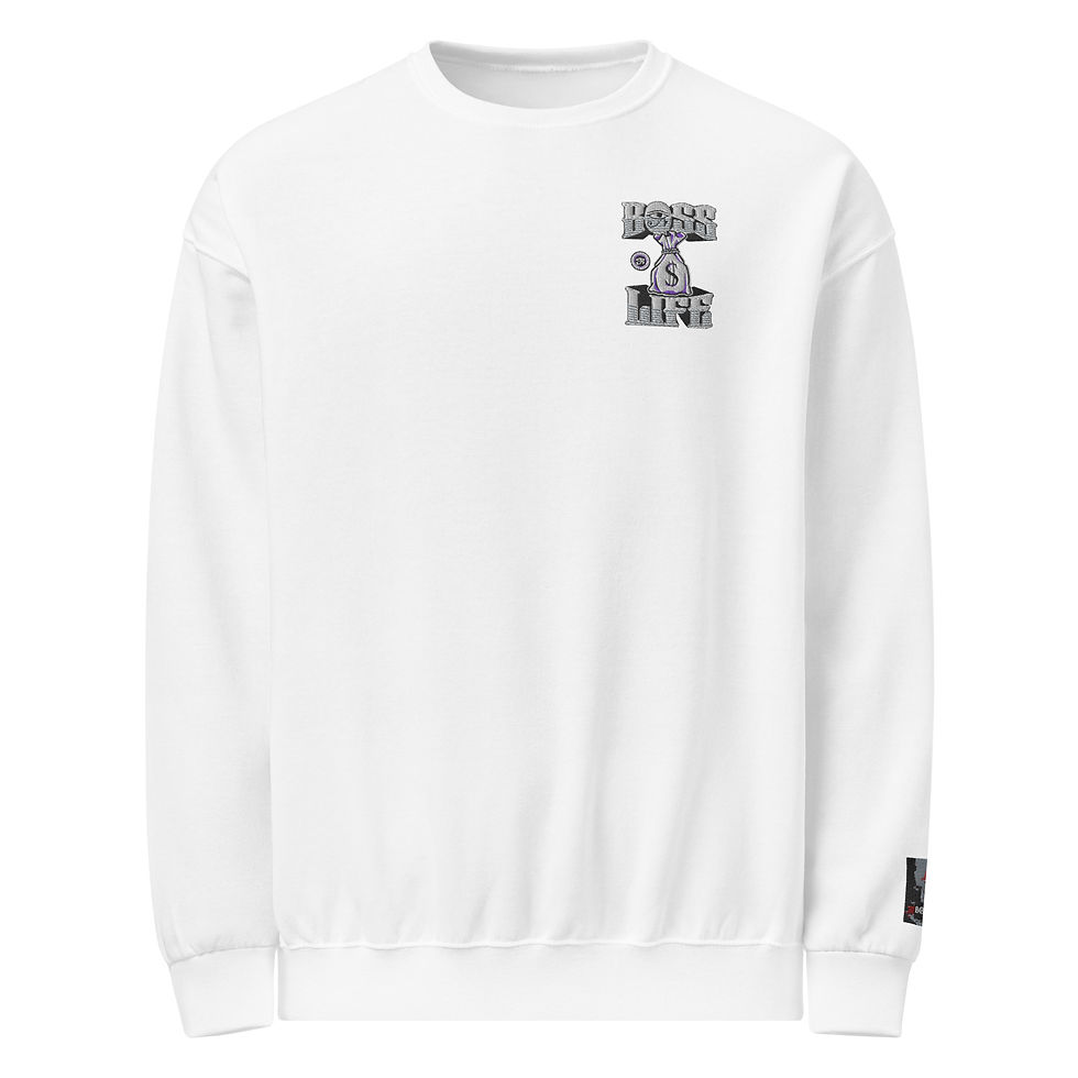 Thumbnail: Boas Life Embroidery  Crew neck sweatshirt