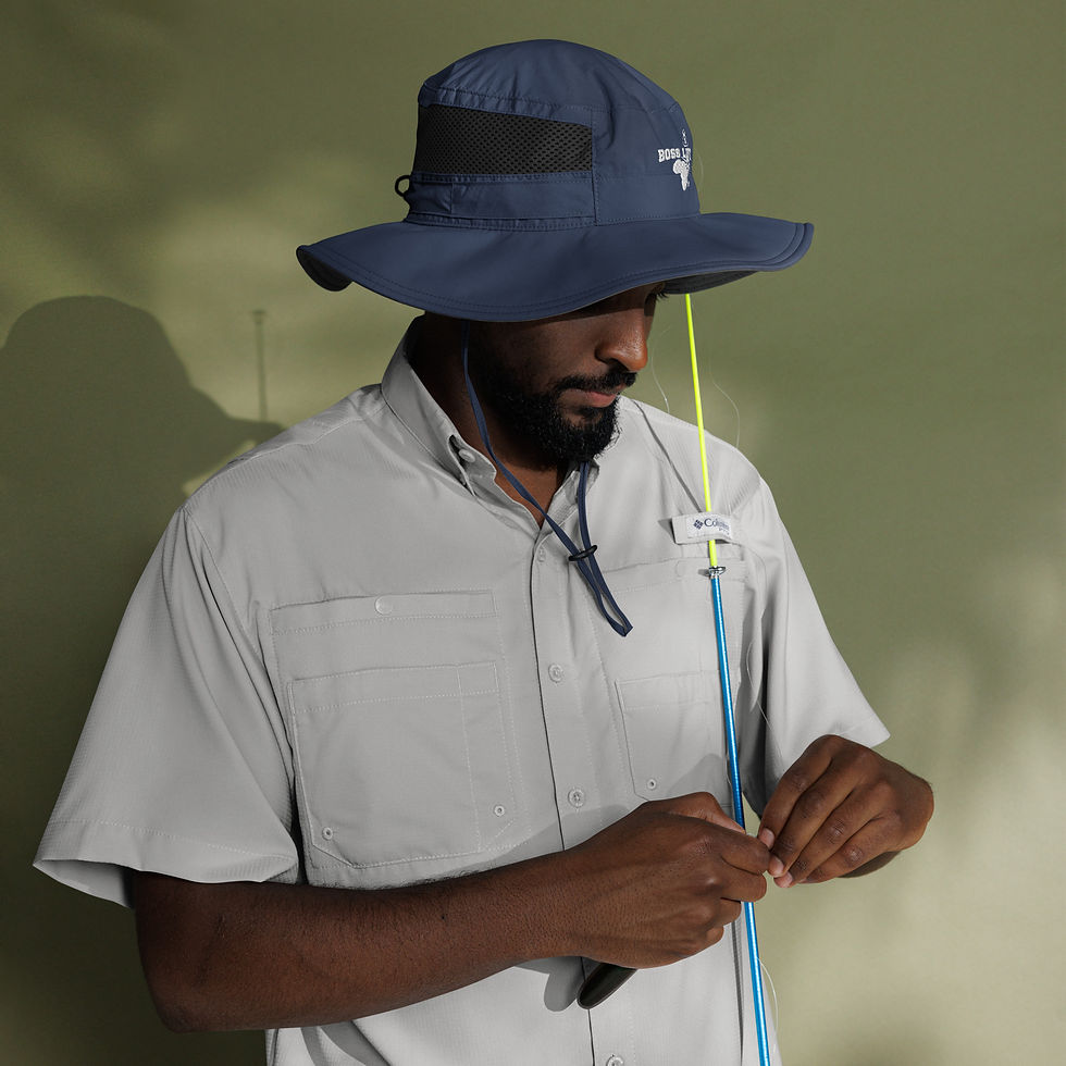 Thumbnail: Collegiate Navy BOSS Life Columbia boney hat