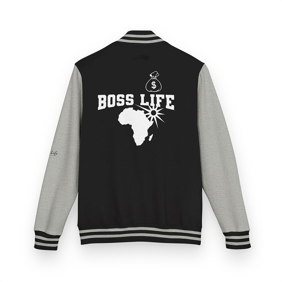 Thumbnail: Boss Life moneybag Heavyweight letterman jacket