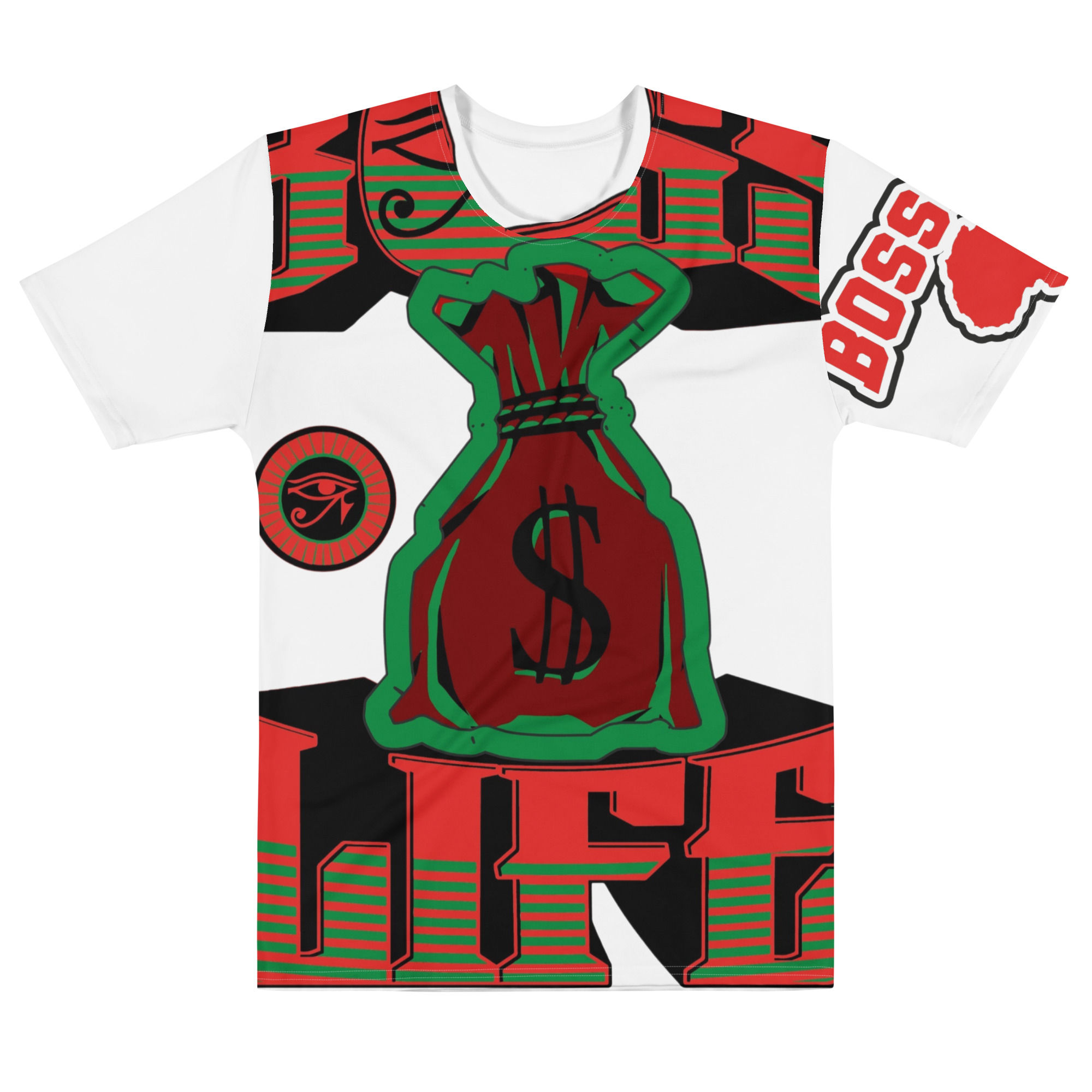 Boss Life Money Bag Eye if Ra Men’s cotton crew neck t-shirt