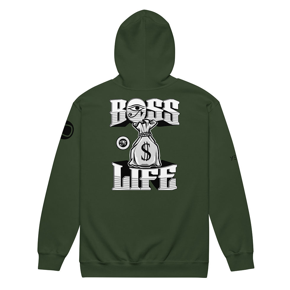 Thumbnail: Boss Life Clothing Unisex heavy blend zip hoodie