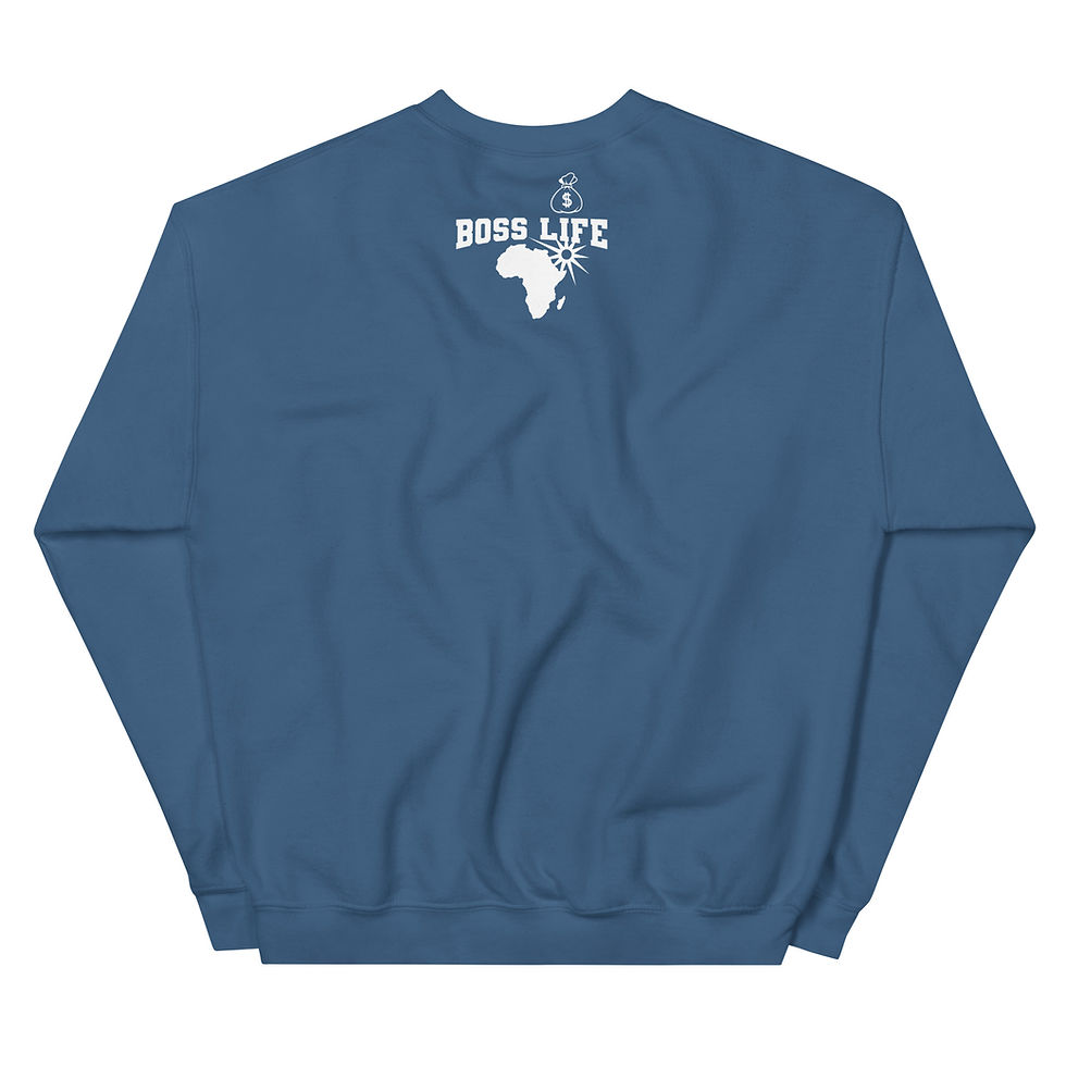 Thumbnail: Indigo Blue Boss Life Bike Life Unisex Sweatshirt