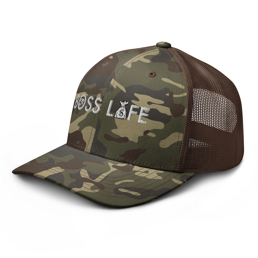 Thumbnail: Boss Life Camouflage trucker hat