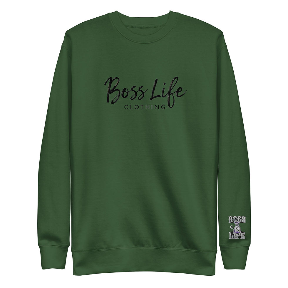 Thumbnail: Boss Life Fly Logo Unisex Premium Sweatshirt