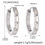 Thumbnail: Exquisite Full Zircon Hoop Earrings For Women Stainless Steel Wedding Jewelry