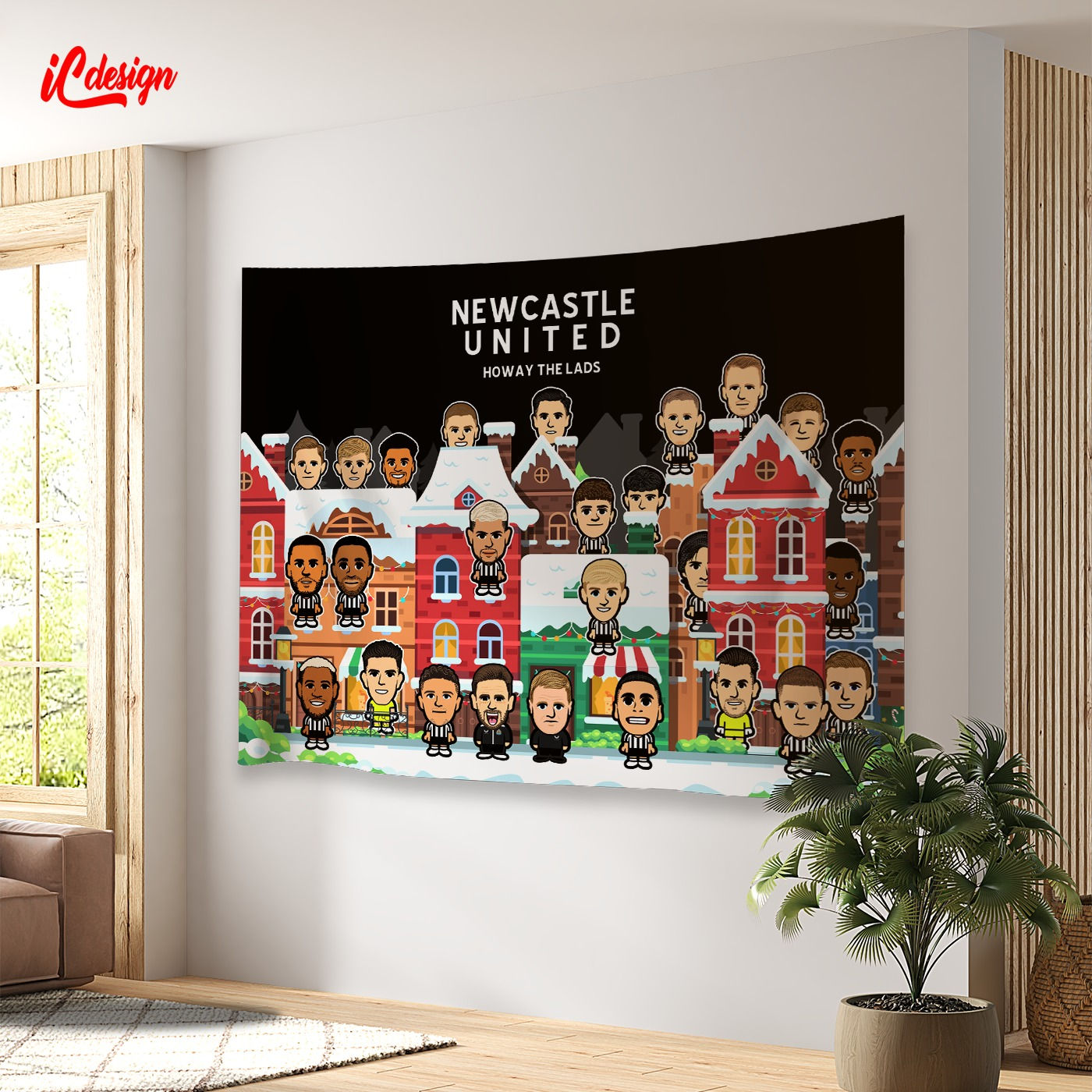 CB009 紐卡素 Full Team 掛布 / 超柔軟絨毛氈