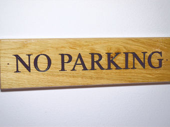 No Parking Oak Sign (Small)