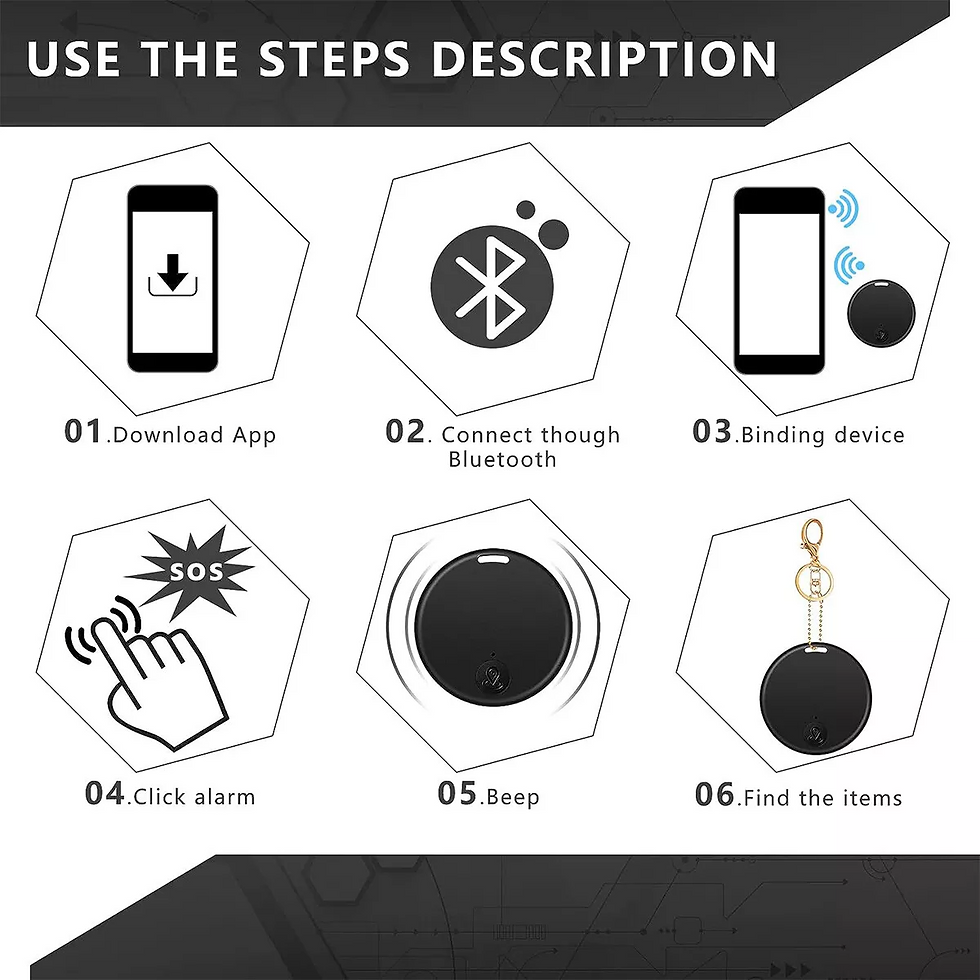 Miniatura: Bluetooth Mini GPS Tracking Air Key Tag Child Pet Finder Tracker Location Device