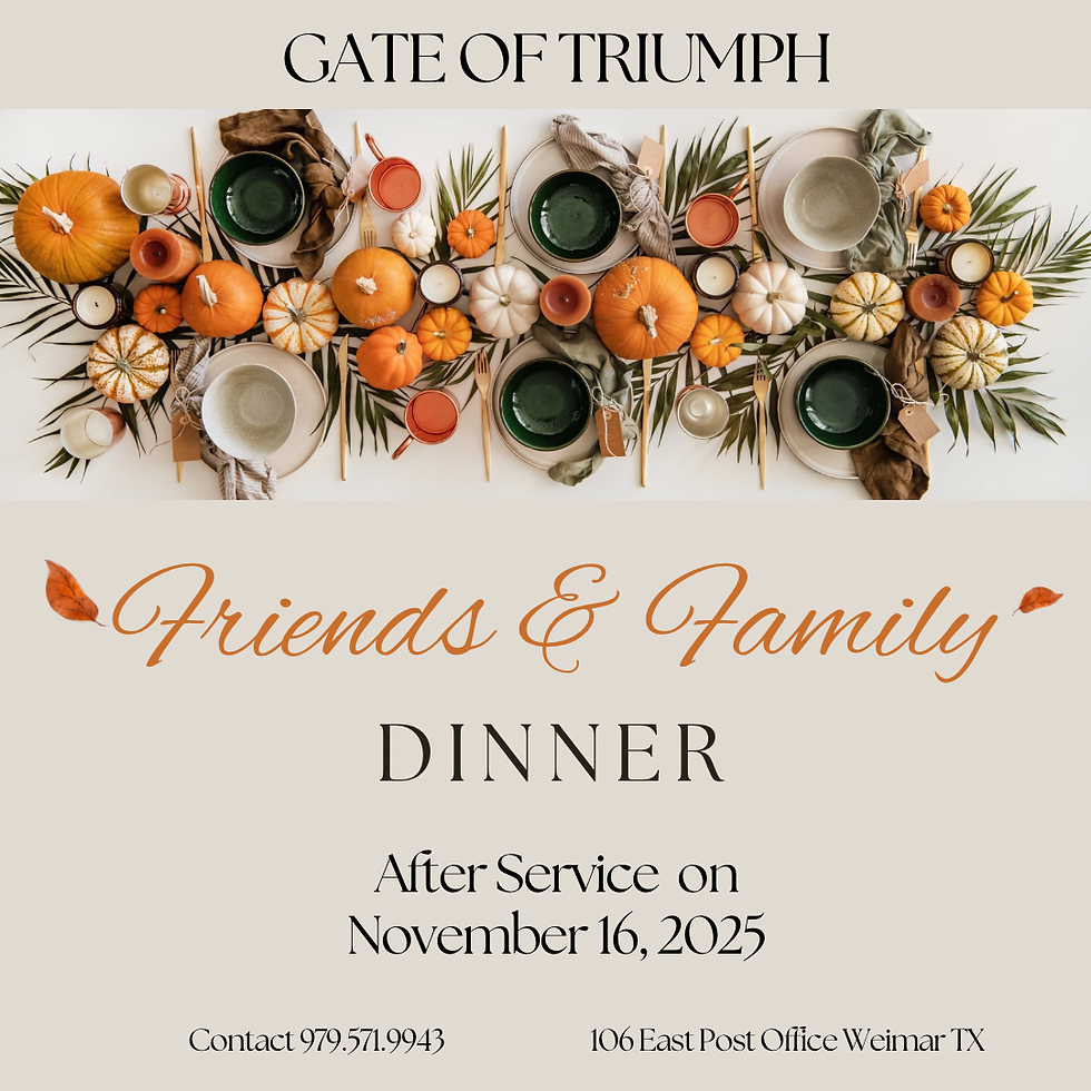 FRIENDS & FAMILY DINNER