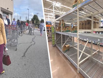 항만 파업으로 또 사재기 대란?..텅 빈 ‘휴지’ 선반