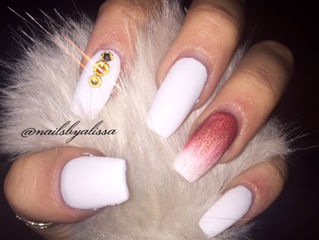 Eye-shadow Ombre` Nail Art!