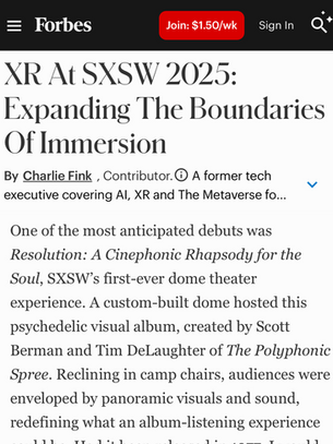 (Forbes) XR At SXSW 2025: Expanding The Boundaries Of Immersion