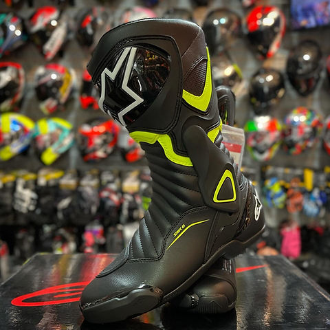バイクウェア・装備 alpinestars smx-6 v2 blk/yellow 26cm ALPINESTARS SMX-6 V2 BLACK YELLOW | Speed Helmets