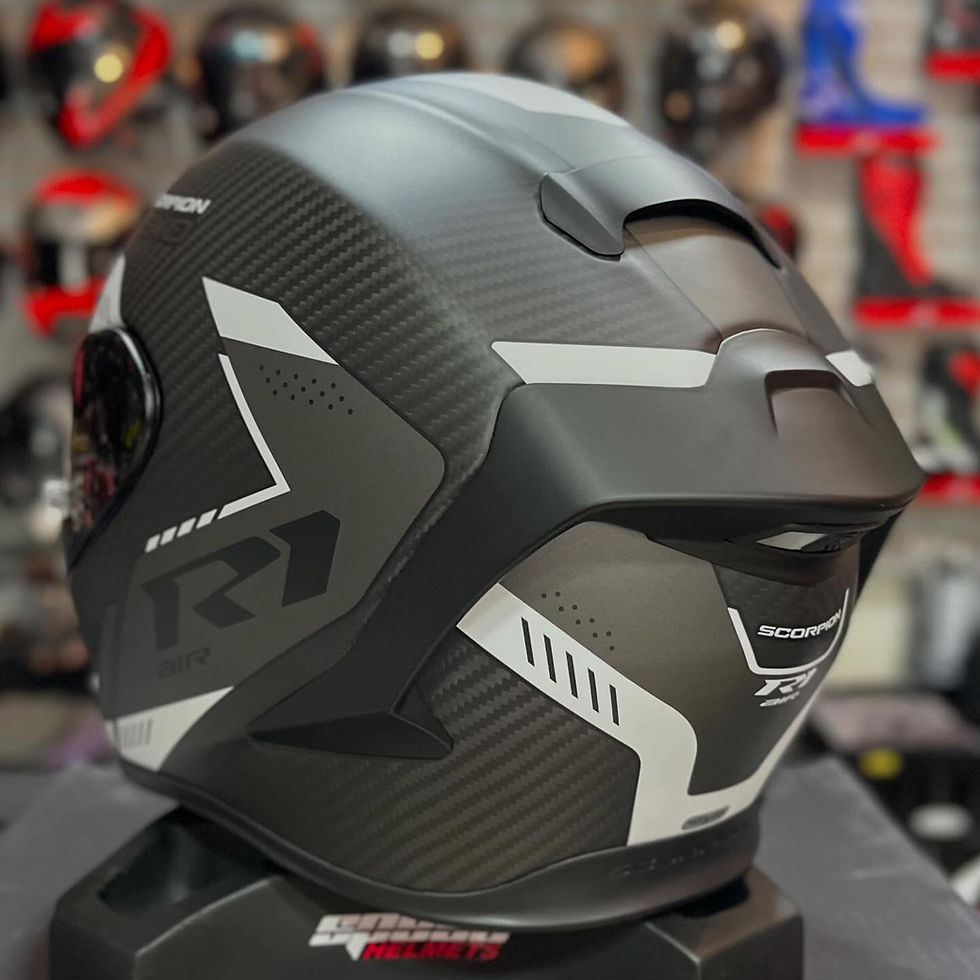 Miniatura: SCORPION EXO-R1 EVO CARBÓN AIR PROPEL BLACK WHITE MATT