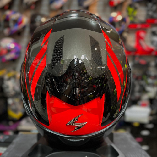 SCORPION EXO-R1 EVO II AIR VITAL BLACK RED | Speed Helmets