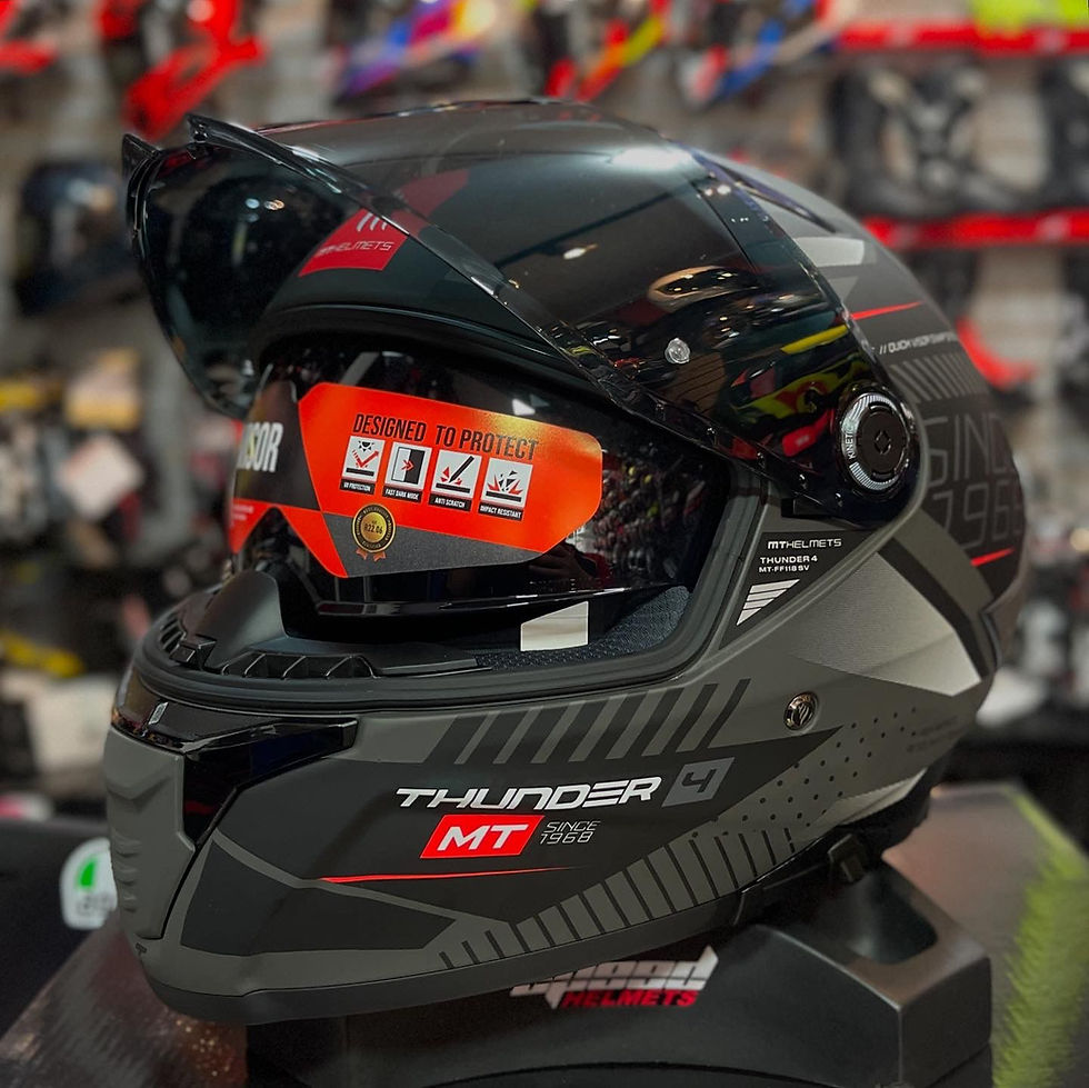 Miniatura: MT THUNDER 4 SV LUMINENCE D1 NEGRO MATE ECE R22.06