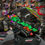 Miniatura: SCORPION EXO-R1 EVO II AIR SAVAGE BLACK GREEN