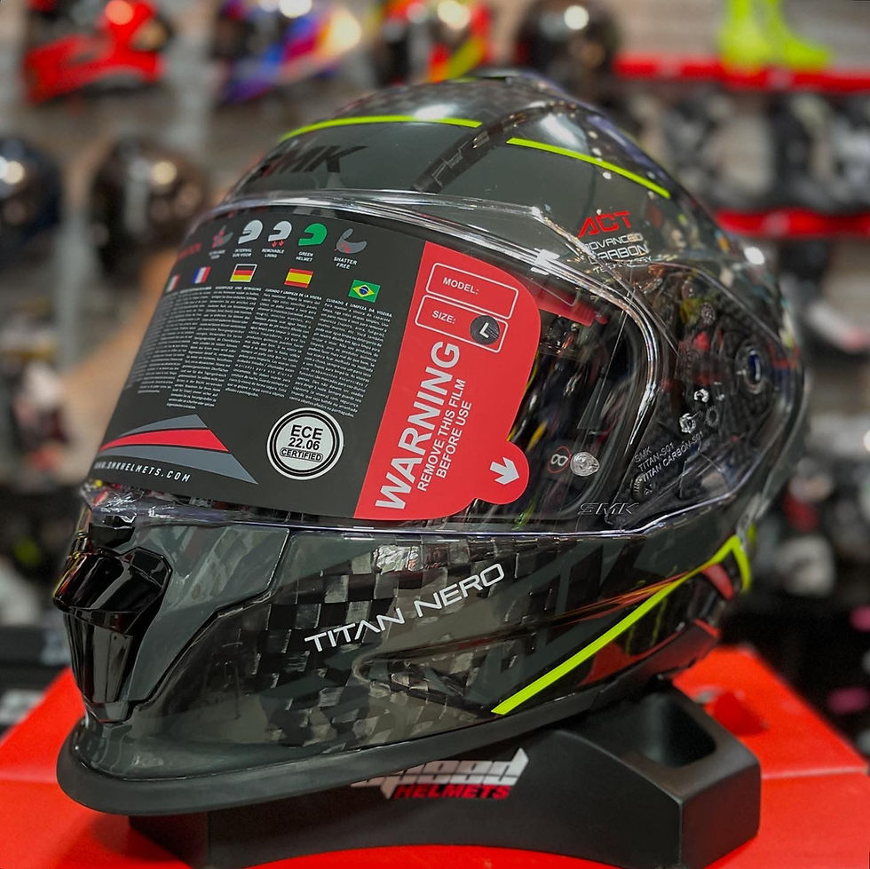 Miniatura: SMK TITAN CARBON NERO AMARILLO