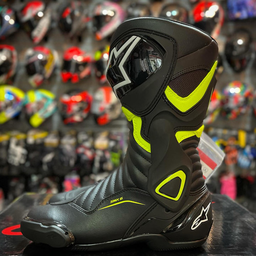 ALPINESTARS SMX-6 V2 BLACK YELLOW | Speed Helmets