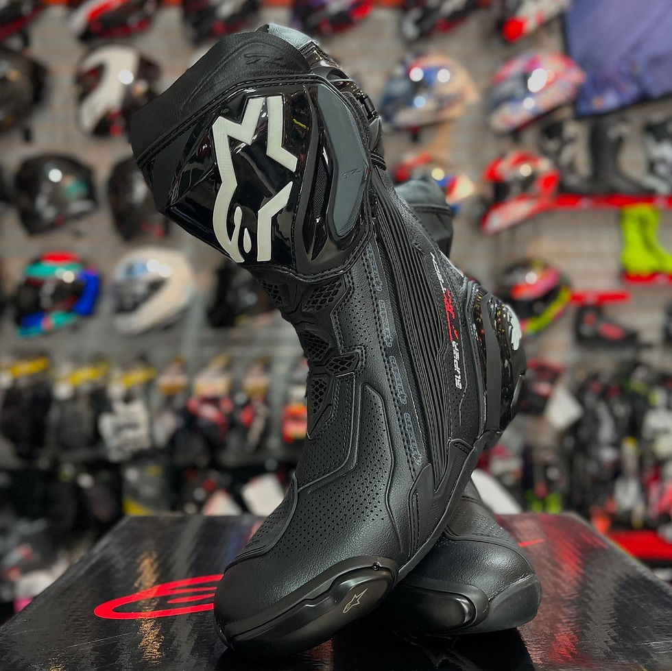 BOTAS ALPINESTARS SUPERTECH R VENTED BLACK WHITE