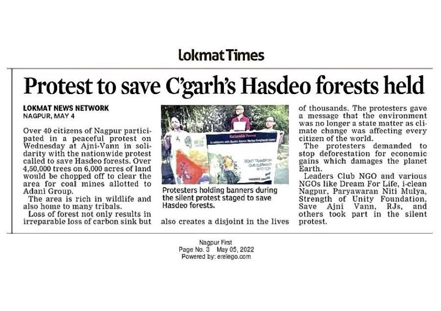 Nagpur Citizens Unite to Save Hasdeo Forests from Mining Threat