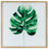 Thumbnail: 'Leaves In Vogue' Large Green Cheese Plant Art Print In Gold Frame 80 x 80 cm