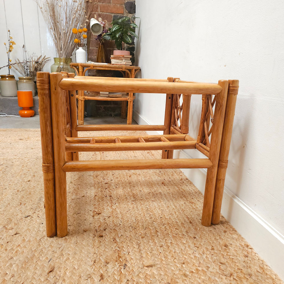 Thumbnail: Vintage Bamboo Coffee Table