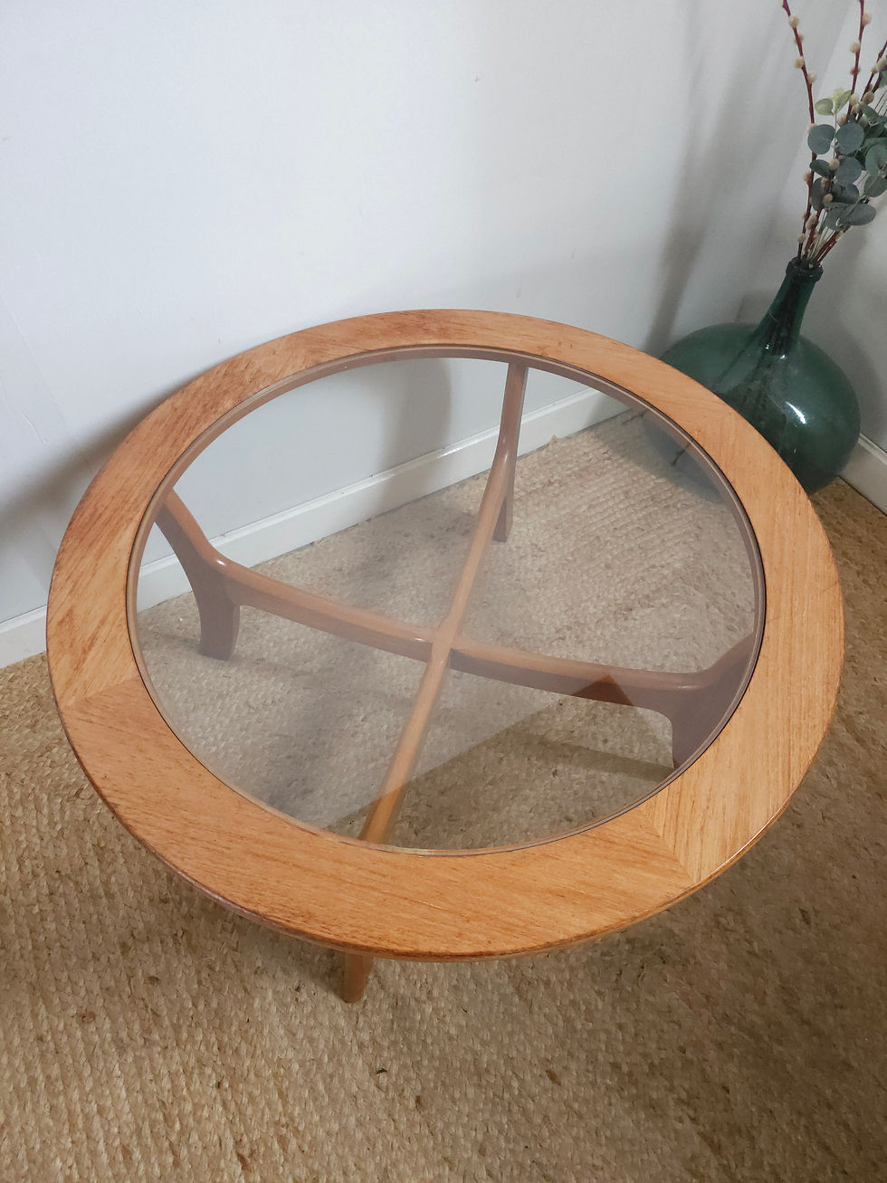 Thumbnail: G plan circular glass coffee table