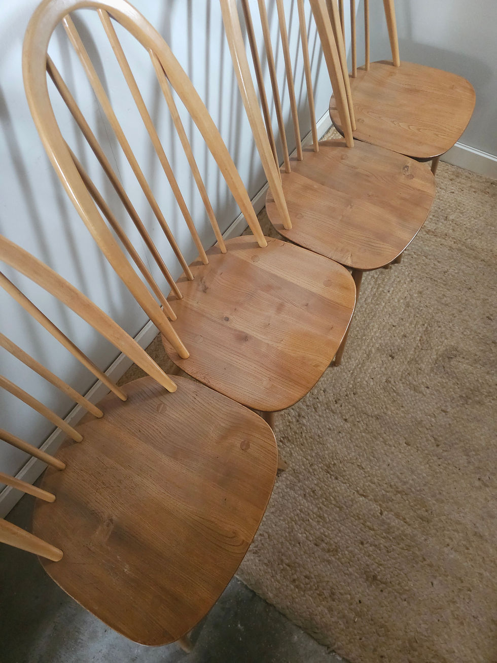 Thumbnail: Ercol Quaker set of 4 Dining Chairs