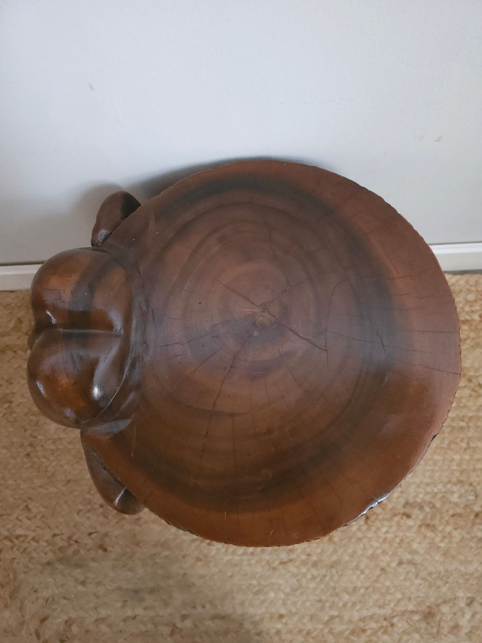 Thumbnail: Vintage Solid Hardwood Side Table