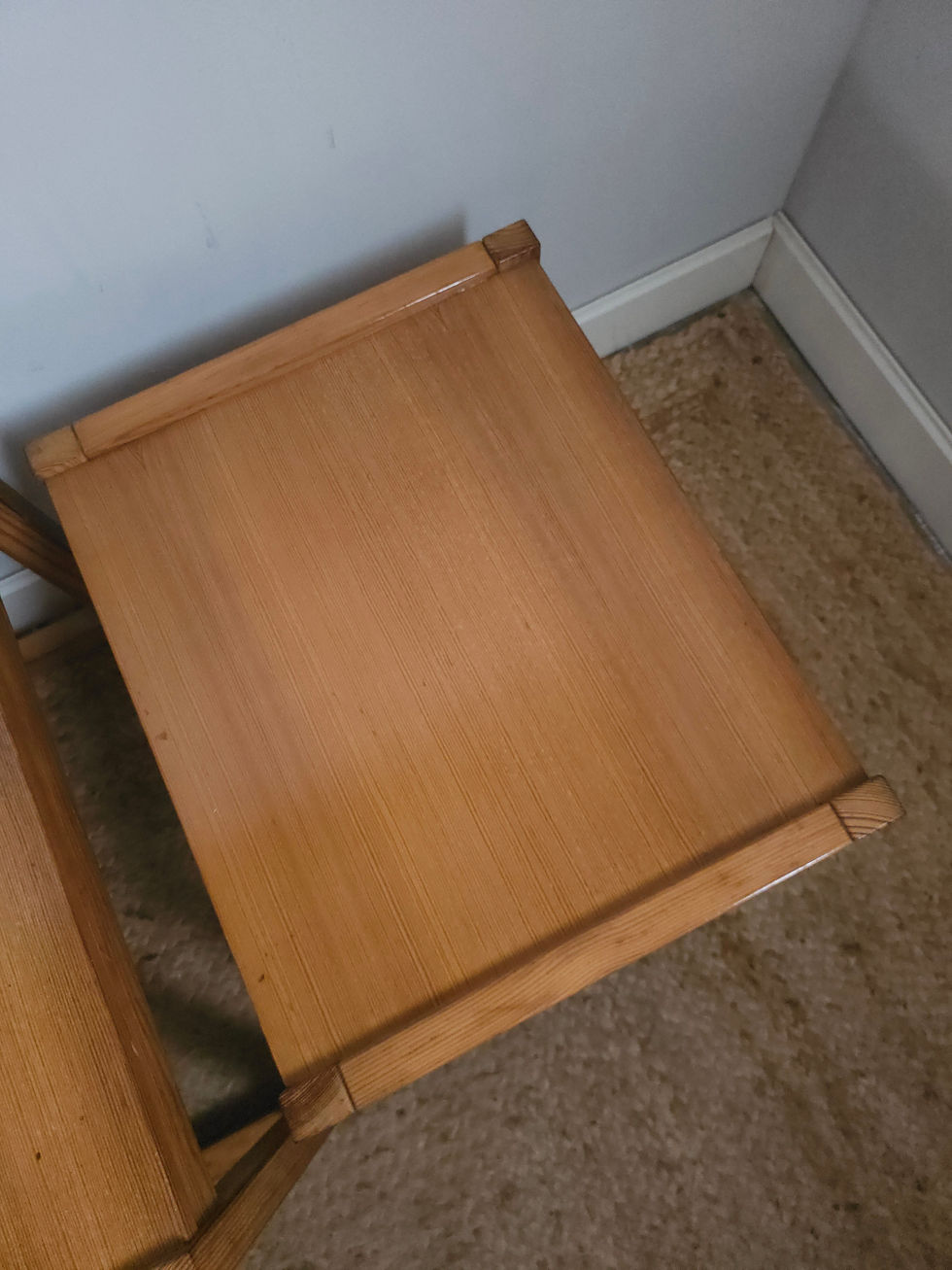 Thumbnail: Mid Century Pine Nest of Tables