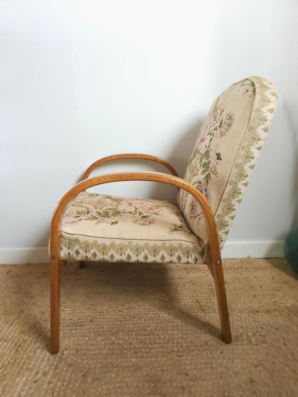 Thumbnail: Art Deco Floral Vintage Armchair