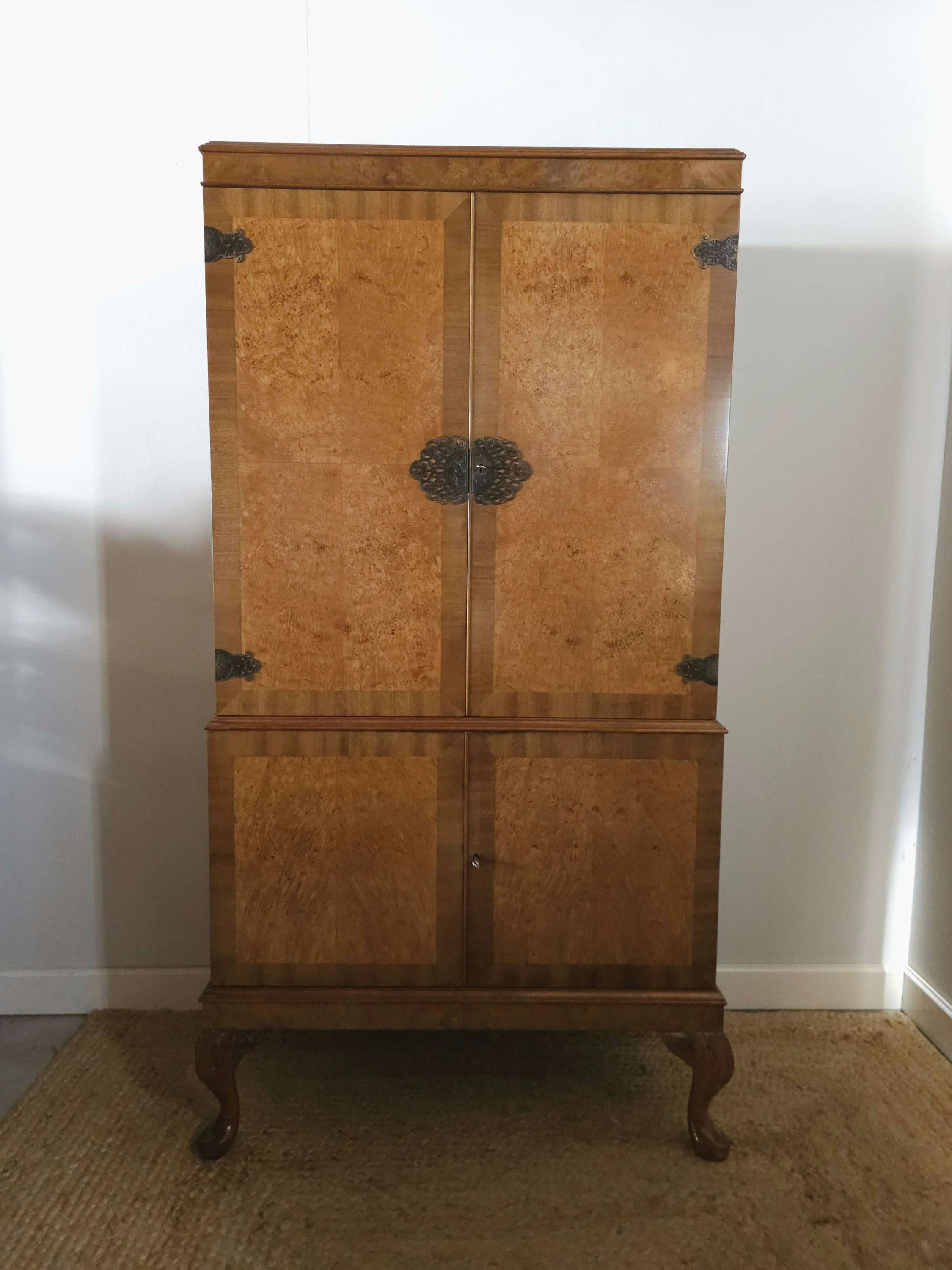 Vintage Walnut Cocktail Cabinet
