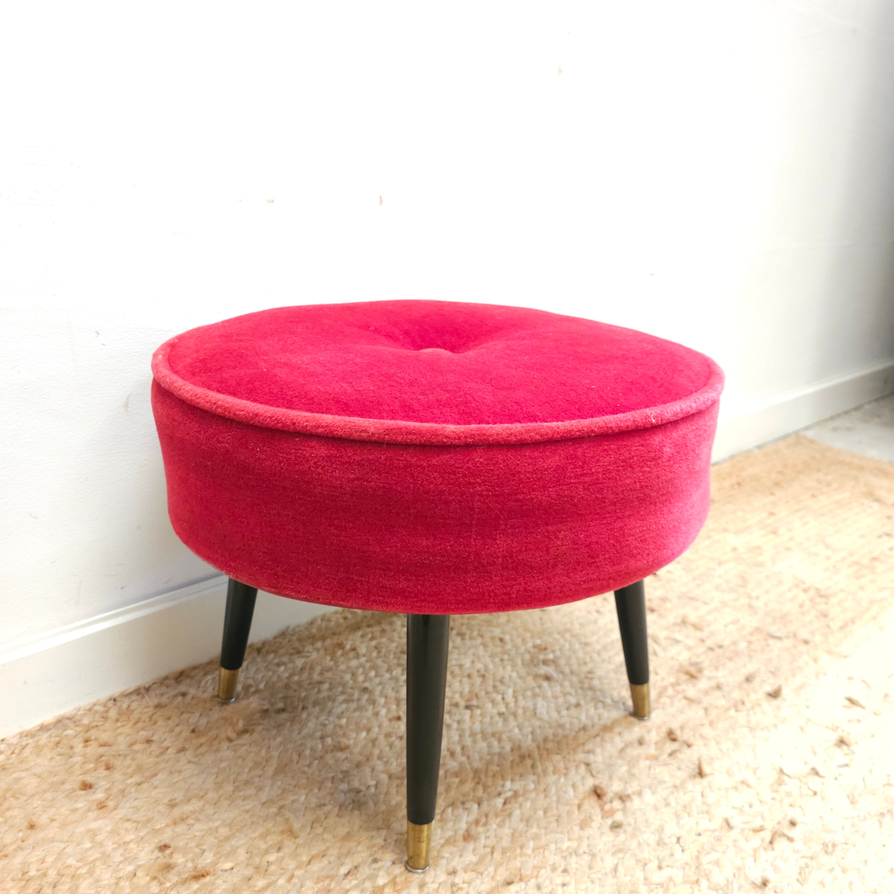 Mid Century Sherbourne Stool / Pouffe