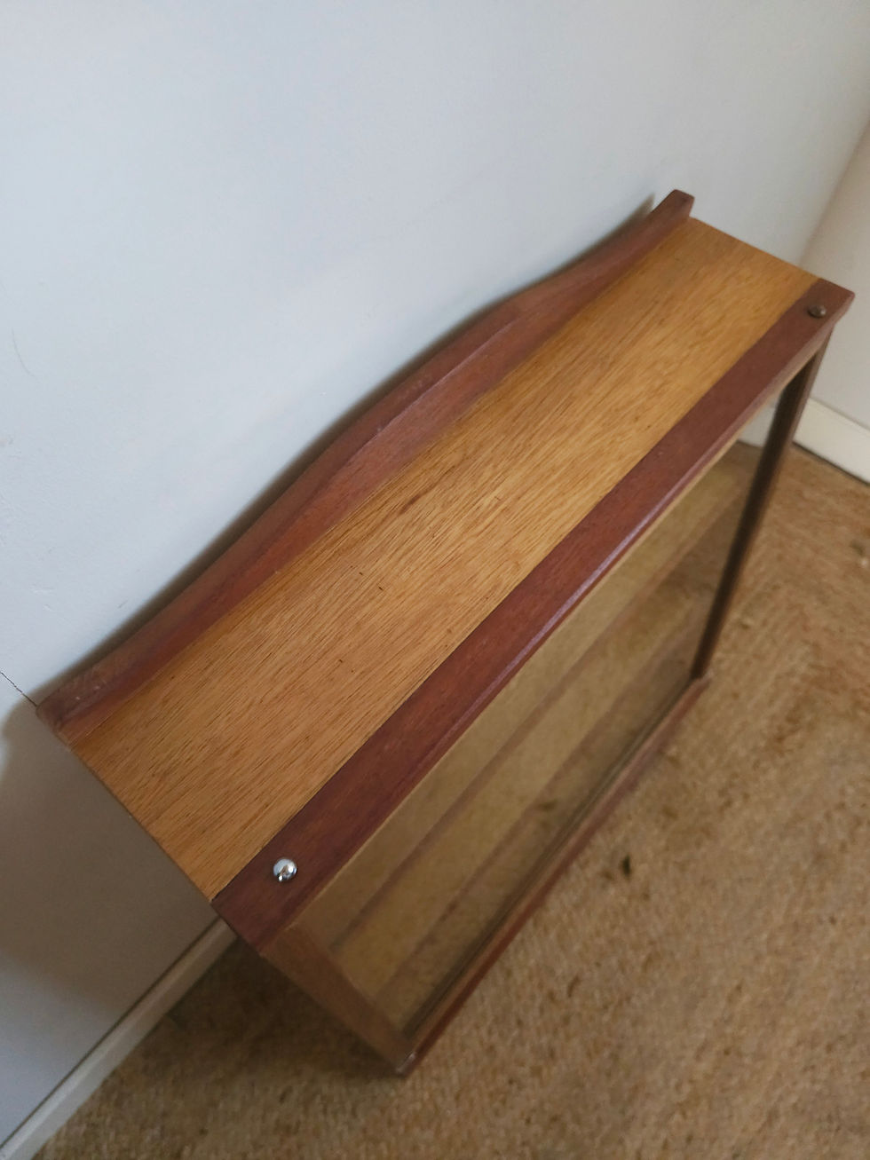 Thumbnail: Vintage Oak Display / Collectors Cabinet