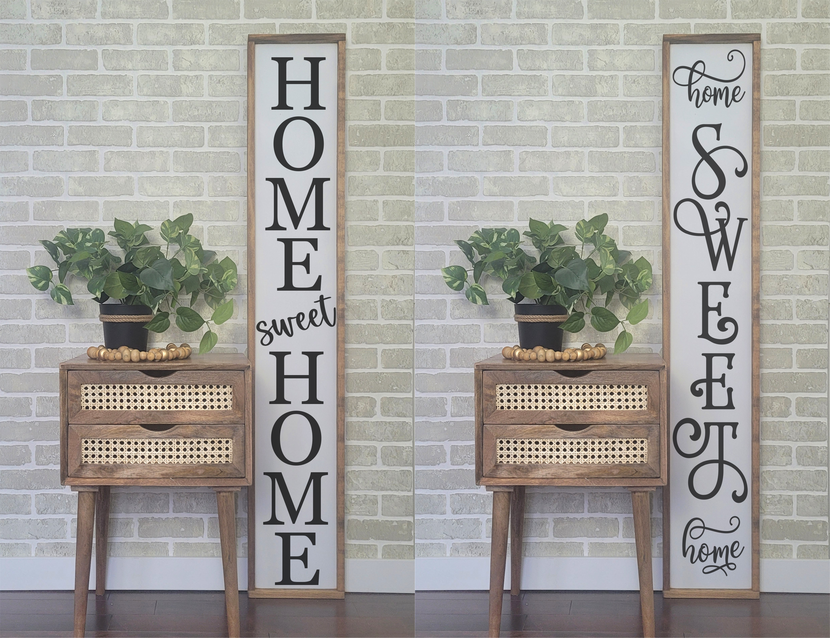 Home sweet home, 2 versions.