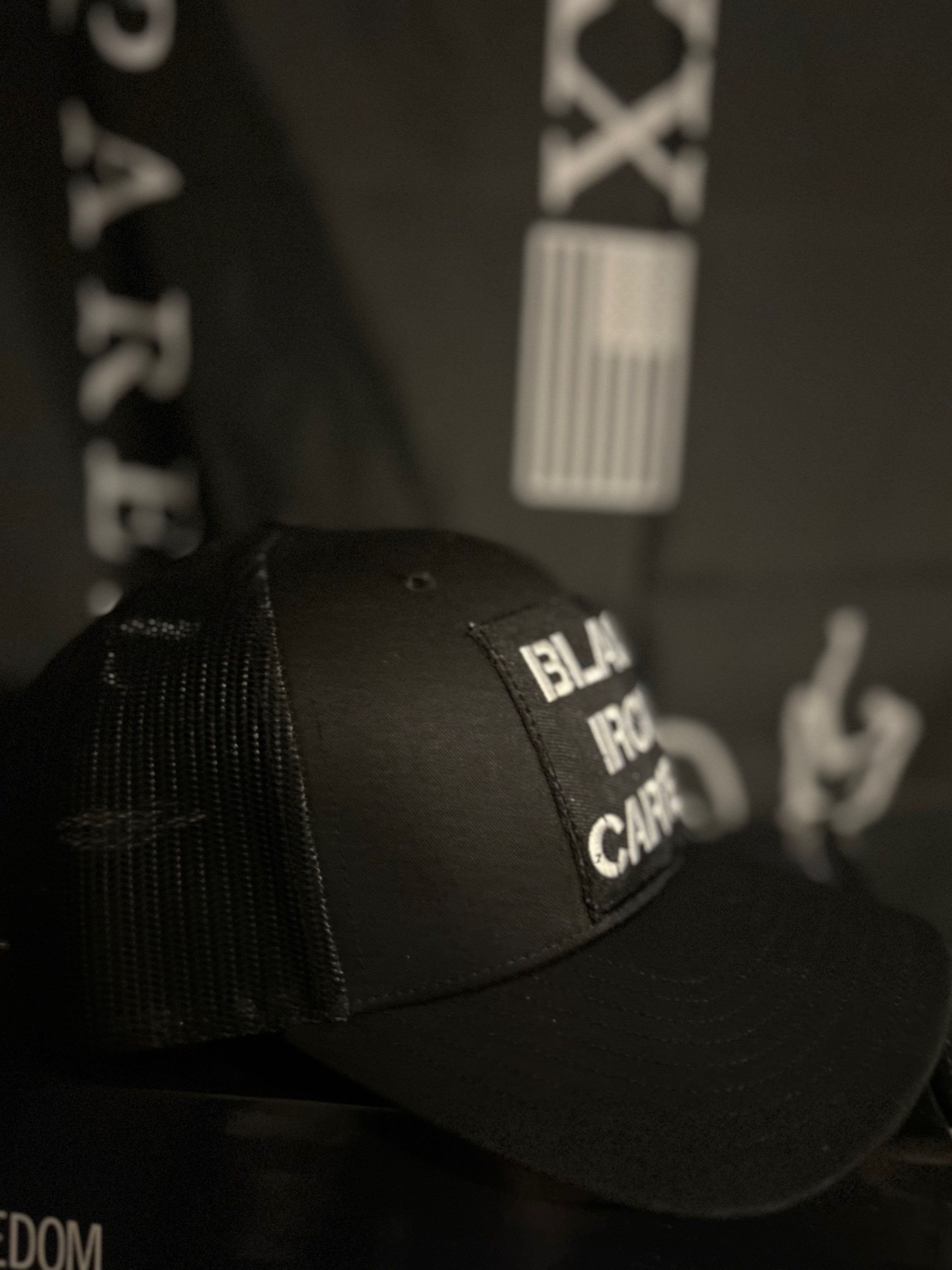  Black Richardson 112 trucker patch hat 