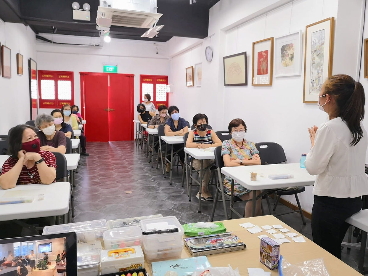 Polymer Clay Art Workshops for Seniors and Active ageing programmes.