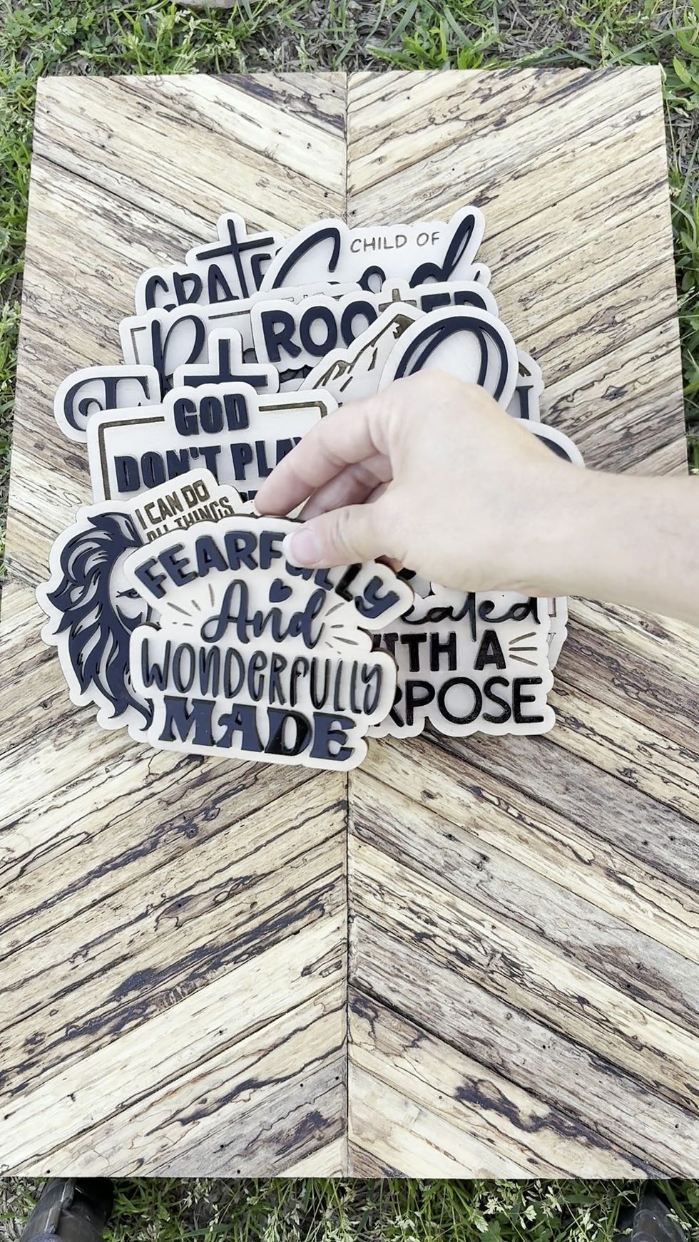 Thumbnail: Faith Message magnet or wall hanger