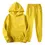 Thumbnail: Men's Tracksuits 2 Piece Set Casual Solid Color Hoodie Sweatshirt and Joggers Sw