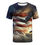 Thumbnail: American Flag Sweatsuits for Men 2 Piece Shorts Set 4th of July Tie Dye