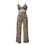 Thumbnail: Women Summer Bohemian Floral Print Sexy Crop Tops+Pants Wide Leg