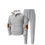 Thumbnail: Mens Pants Set 2 Piece Textured Button Pullover Long Sleeve Tops and Pan